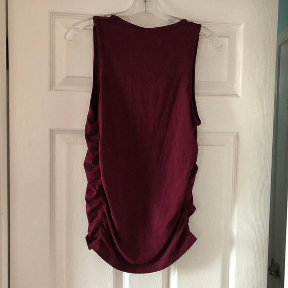 #3000-3 Fabletics Women's Knit Tank Top Kathie Burgundy Large NWT - Picture 4 of 4